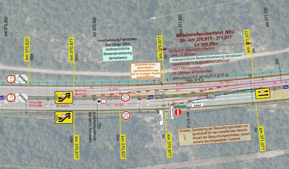 A02 Süd Autobahn, Instandsetzung Brücken V40, V41/1, V41/2, V40-1A und INB-Bärentunnel